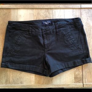 American Eagle stretch black shorts. Size 10.